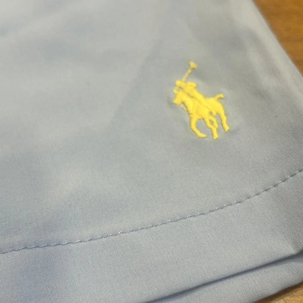 Polo Ralph Lauren Shorts Mens L Blue Swim Trunks Lined Drawstring Pockets NWT